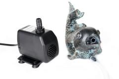  Bronsfärgad fisk inkl pump och slang